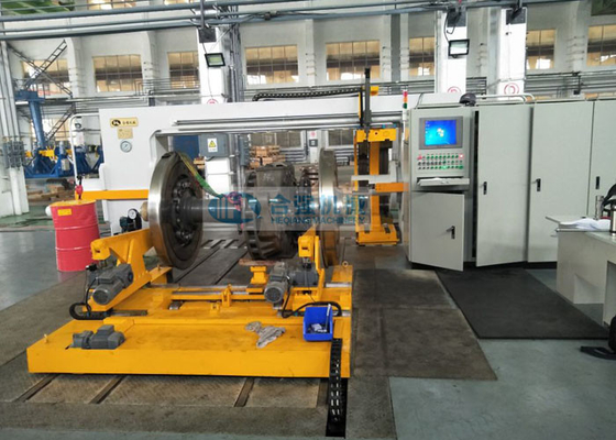 300 Ton Locomotive Wheelset Press With Gearbox Support